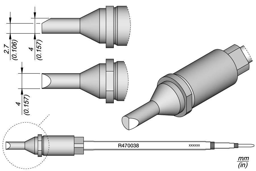 R470038 - Bevel Cartridge Ø 4